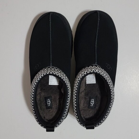 NEW UGG Tasman II Suede Wool Slipper Shoe Black Womens 11 Cozy - Picture 2 of 9